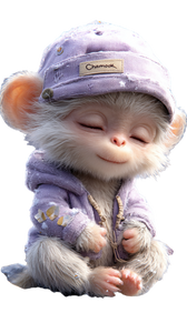Stylish Meditating Monkey Vinyl Car Decal Sticker – Waterproof & UV-Resistant 9.706666666666667"