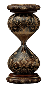 Ornate Hourglass Vinyl Car Decal Sticker – Waterproof & UV-Resistant 9.706666666666667"