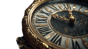 Antique Gothic Clock Vinyl Car Decal Sticker – Waterproof & UV-Resistant 5.4