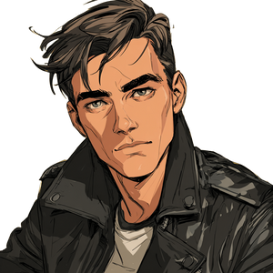 Handsome Comic Man Vinyl Car Decal Sticker – Waterproof & UV-Resistant 3.4133333333333336"