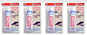 4x Star Brite Caulk Sealant 082102P Use To Bond Fiberglass/Plastic/Wood/Glass/Metal; Silicone Sealant; Clear; 2.8 Ounce Tube; Blister Pack; Single; With US Label 4x Star Brite Caulk Sealant 082102P Use To Bond Fiberglass/Plastic/Wood/Glass/Metal; Silicone Sealant; Clear; 2.8 Ounce Tube; Blister Pack; Single; With US Label
