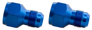 2x Ultimate Precision -4 AN Female To -3 AN Male Reducer Fitting | Blue Anodized Aluminum 2x Ultimate Precision -4 AN Female To -3 AN Male Reducer Fitting | Blue Anodized Aluminum