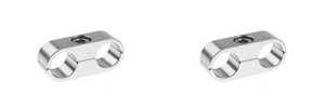 2x High-Performance Hose Separator | Use with -6 AN Hose | 2 Hole Design | Anodized Clear | Aluminum Construction 2x High-Performance Hose Separator | Use with -6 AN Hose | 2 Hole Design | Anodized Clear | Aluminum Construction