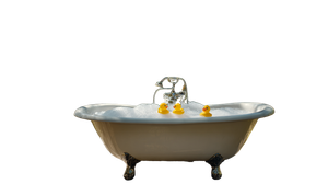 Bathtub In Forest Vinyl Car Decal Sticker – Waterproof & UV-Resistant 2.72"