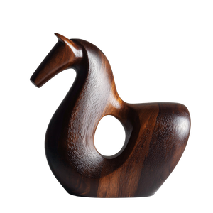Abstract Walnut Horse Vinyl Car Decal Sticker – Waterproof & UV-Resistant 3.4133333333333336"
