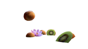 Floating Kiwi Fruits Vinyl Car Decal Sticker – Waterproof & UV-Resistant 2.72"