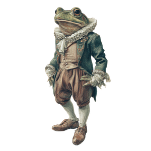 Romeo Frog Vinyl Car Decal Sticker – Waterproof & UV-Resistant 3.4133333333333336"