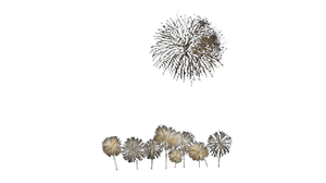 Surreal Fireworks Painting Vinyl Car Decal Sticker – Waterproof & UV-Resistant 5.4