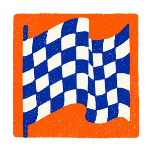 Checkered Race Flag V2 Vinyl Car Decal Sticker – Waterproof & UV-Resistant 6.826666666666667"