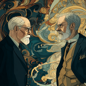 Jung And Freud Vinyl Car Decal Sticker – Waterproof & UV-Resistant 3.4133333333333336"