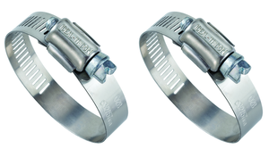 2x Stainless Steel Worm Gear Hose Clamp | Fits 3-1/16 to 4 Inch | HyGear 57 Series 2x Stainless Steel Worm Gear Hose Clamp | Fits 3-1/16 to 4 Inch | HyGear 57 Series