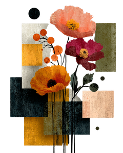 Wildflower Bouquet Silhouette Vinyl Car Decal Sticker – Waterproof & UV-Resistant 8.0"