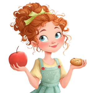 Girl Holding Treats Vinyl Car Decal Sticker – Waterproof & UV-Resistant 3.4133333333333336"