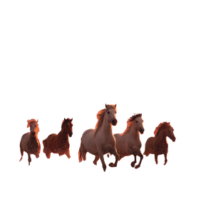 Horses At Sunset V3 Vinyl Car Decal Sticker – Waterproof & UV-Resistant 3.6266666666666665"