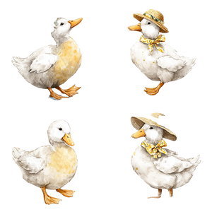 Decorative Duck Patterns Vinyl Car Decal Sticker – Waterproof & UV-Resistant 3.4133333333333336"
