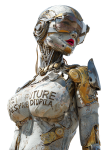 Futuristic Robot Model V2 Vinyl Car Decal Sticker – Waterproof & UV-Resistant 8.746666666666666"