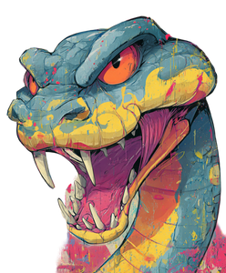 Graffiti Cartoon Snake Vinyl Car Decal Sticker – Waterproof & UV-Resistant 8.0"