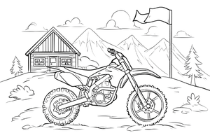 Motocross Racing Bike Vinyl Car Decal Sticker – Waterproof & UV-Resistant 2.986666666666667"