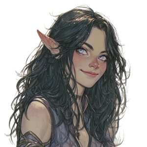 Elven Woman Portrait V17 Vinyl Car Decal Sticker – Waterproof & UV-Resistant 3.4133333333333336"