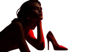 Red High Heels Vinyl Car Decal Sticker – Waterproof & UV-Resistant 2.72"