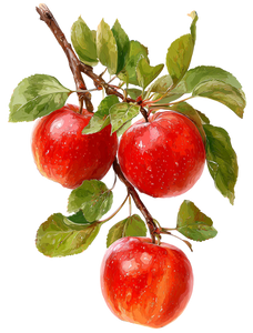 Red Apples Branch V2 Vinyl Car Decal Sticker – Waterproof & UV-Resistant 4.213333333333333"