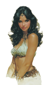 Beautiful Black-Haired Woman Vinyl Car Decal Sticker – Waterproof & UV-Resistant 4.8533333333333335"