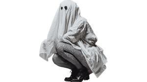 Cartoon Ghost Woman Vinyl Car Decal Sticker – Waterproof & UV-Resistant 2.72"