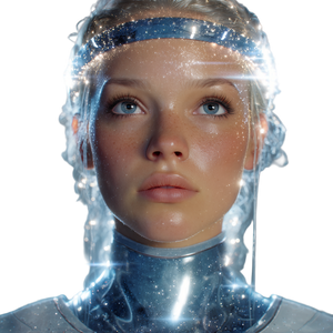 Pleiadian Nordic Woman Vinyl Car Decal Sticker – Waterproof & UV-Resistant 3.4133333333333336"