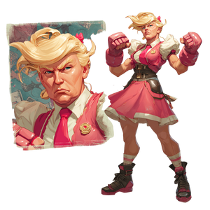 Trump Woman Fighter Vinyl Car Decal Sticker – Waterproof & UV-Resistant 3.4133333333333336"