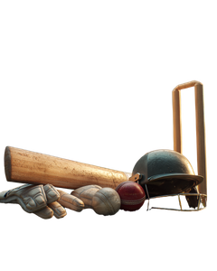 Cricket Equipment Arrangement Vinyl Car Decal Sticker – Waterproof & UV-Resistant 4.0"