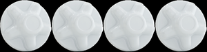 4x Enhance Your Trailer with Phoenix USA QuickTrim 5 Lug Hub Cover | Closed Style | White ABS Plastic 4x Enhance Your Trailer with Phoenix USA QuickTrim 5 Lug Hub Cover | Closed Style | White ABS Plastic