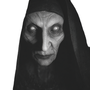 Fiery-Eyed Shadow Hag Vinyl Car Decal Sticker – Waterproof & UV-Resistant 3.4133333333333336"