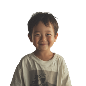 Happy Asian Child V4 Vinyl Car Decal Sticker – Waterproof & UV-Resistant 3.4133333333333336"