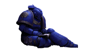 Space Marine Resting Vinyl Car Decal Sticker – Waterproof & UV-Resistant 5.4