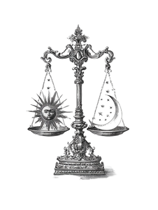 Ornate Balance Scale V2 Vinyl Car Decal Sticker – Waterproof & UV-Resistant 8.213333333333333"
