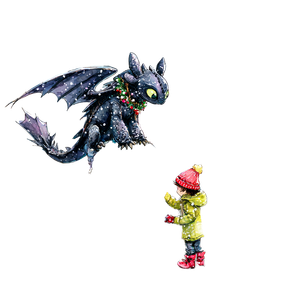 Toothless And Hiccup V2 Vinyl Car Decal Sticker – Waterproof & UV-Resistant 3.4133333333333336"