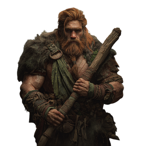 Barbarian In Forest Vinyl Car Decal Sticker – Waterproof & UV-Resistant 6.826666666666667"