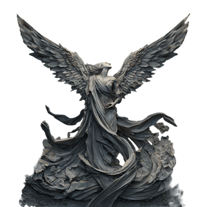 Celestial Figures Ascending Vinyl Car Decal Sticker – Waterproof & UV-Resistant 3.4133333333333336"