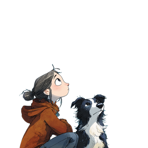 Girl And Dog V19 Vinyl Car Decal Sticker – Waterproof & UV-Resistant 3.4133333333333336"