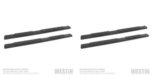 2x Westin Automotive R5 Series Nerf Bar | 5 Inch Oval Straight | Black Aluminum | Rocker Panel Mount | With Step Pads 2x Westin Automotive R5 Series Nerf Bar | 5 Inch Oval Straight | Black Aluminum | Rocker Panel Mount | With Step Pads
