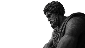 Stoic Greek Statue Vinyl Car Decal Sticker – Waterproof & UV-Resistant 2.72"
