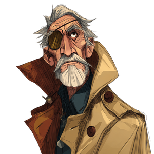 Old Sea Captain V2 Vinyl Car Decal Sticker – Waterproof & UV-Resistant 3.4133333333333336"