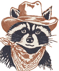 Cowboy Raccoon V5 Vinyl Car Decal Sticker – Waterproof & UV-Resistant 8.0"