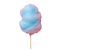 Blue Cotton Candy V3 Vinyl Car Decal Sticker – Waterproof & UV-Resistant 5.4