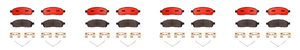 4x Brembo Brake Pad Set | Low Dust Ceramic Brake Pads | 2005-2009 Ford F-150 Lincoln Mark LT | Set Of 4 4x Brembo Brake Pad Set | Low Dust Ceramic Brake Pads | 2005-2009 Ford F-150 Lincoln Mark LT | Set Of 4