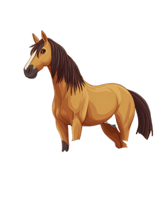 Cartoon Horse On Peonies Vinyl Car Decal Sticker – Waterproof & UV-Resistant 8.213333333333333"