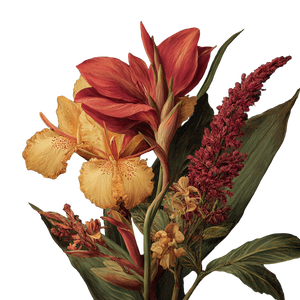 Floral Botanical Illustration V3 Vinyl Car Decal Sticker – Waterproof & UV-Resistant 6.826666666666667"