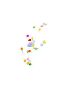 Distant Colorful Balloons Vinyl Car Decal Sticker – Waterproof & UV-Resistant 8.213333333333333"