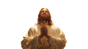Jesus Christ Praying Vinyl Car Decal Sticker – Waterproof & UV-Resistant 2.72"