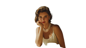 Woman At Café V6 Vinyl Car Decal Sticker – Waterproof & UV-Resistant 2.72"